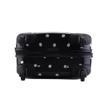 Valise Taille Cabine rigide noir blanc ultra leger shine 4 roues PARTY PRINCE