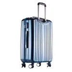 Valise Taille Cabine rigide 57cm bleu ultra leger ABS+PC 4 roues multicouleurs PARTY PRINCE