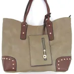 Sac à main clouté simili cuir ref 6587 9.95€ ht 