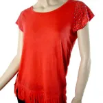 Top femme clouté à frange 5,50 € HT/unité