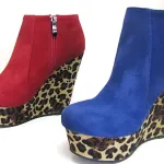 Bottines compensées léopard ref 6160 