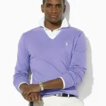 100% du chandail pull-de polo en cachemire MAN