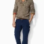 100% du chandail pull-de polo en cachemire MAN