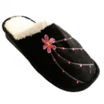 Pantoufles pour femme avec motif fleur