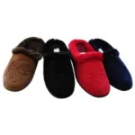 Chaussons fourrés femme avec motif dessus