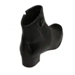 Bottines noires avec boutons côté