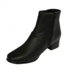 Bottines noires avec boutons côté