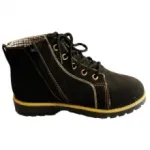 Bottines avec lacets à 5 œillets et zip côté pour enfant
