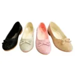 Ballerines fille pailletées avec nœud dessus