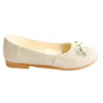 Ballerines fille pailletées avec nœud dessus