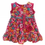 Robe liberty bébé avec bandeau assorti