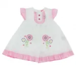 Robe bébé à volants avec bloomer et bandana