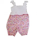 Ensemble salopette et bandeau pour bébé fille