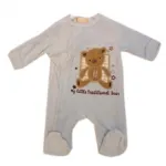 Grenouillère bébé ornée de motif brodé