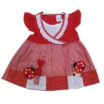 Ensemble trois pièces à carreaux et pois pour bébé fille