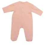Grenouillère bébé avec motif cœur et nœud