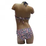Bikini imprimé fleuri avec paréo