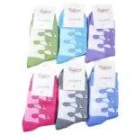 Chaussettes imprimées pieds pour femme