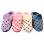Pantoufles avec motif quadrillé