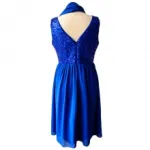 Robe de soirée pailletée avec foulard assortie