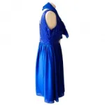 Robe de soirée pailletée avec foulard assortie