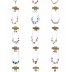 Parure bijou en chaîne décorée de strass