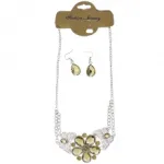 Parure bijou en chaîne décorée de strass