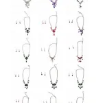 Parure décorée de pierres