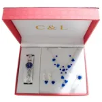 Coffret cadeau serti de fleurs pour femme