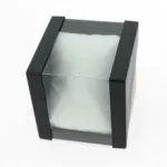 Boîte à bijoux transparente avec coussinet