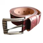 Ceinture perforée en cuir