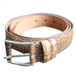 Ceinture reptile en cuir