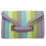Jolie pochette enveloppe multicolore tissée