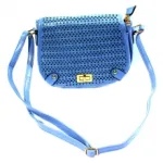 Sac à bandoulière tendance avec fermoir tourniquet doré