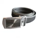 Jolie ceinture en cuir avec boucle rectangulaire 