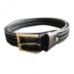Ceinture tressée fashion en cuir