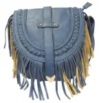 Sac à bandoulière style ethnique à franges