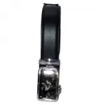 Ceinture en cuir avec boucle fantaisie en métal
