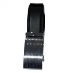 Ceinture en cuir avec boucle rectangulaire en métal