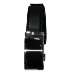 Ceinture en cuir avec boucle rectangulaire en métal