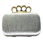 Sac de soirée avec bague strass pour 4 doigts