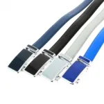 Ceinture tendance avec boucle assortie en métal