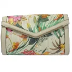 Pochette enveloppe avec motif fleuri