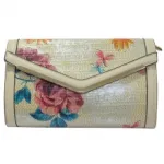 Pochette enveloppe avec motif fleuri