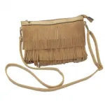 Sac à main à franges avec bandoulière amovible