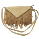 Sac à bandoulière enveloppe à franges