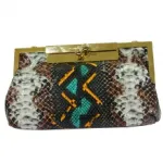 Pochette reptile style vintage