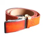 Ceinture tendance en cuir avec boucle rectangulaire
