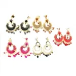 Boucles d’oreilles orientales décorées de perles