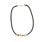 Collier cordon noir Angel